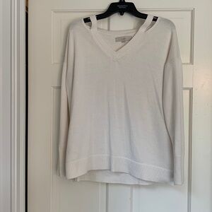 Loft Cut Out Shoulder Sweater
